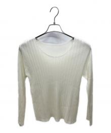 PLEATS PLEASE（プリーツプリーズ）の古着「プリーツブラウス」｜アイボリー