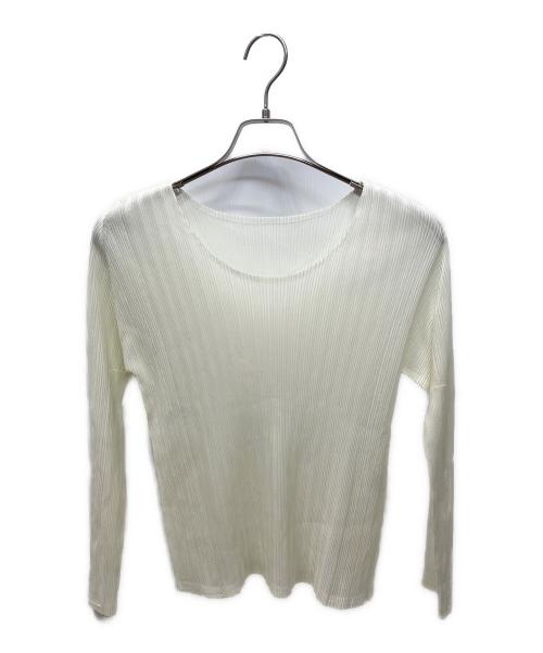 PLEATS PLEASE（プリーツプリーズ）PLEATS PLEASE (プリーツプリーズ) プリーツブラウス アイボリー サイズ:3の古着・服飾アイテム