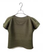 PLEATS PLEASEプリーツプリーズ）の古着「プリーツカットソー」｜カーキ