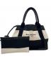 BALENCIAGA（バレンシアガ）の古着「キャンバストートバッグ」｜ブラック×アイボリー