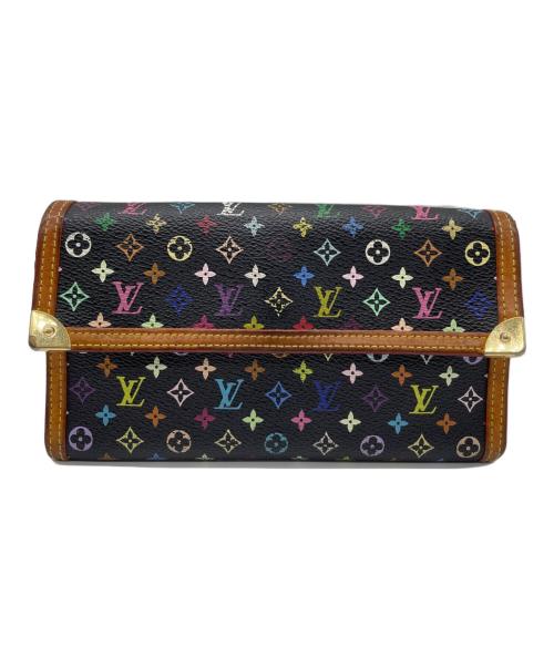 LOUIS VUITTON（ルイ ヴィトン）LOUIS VUITTON (ルイ ヴィトン) ポルトフォイユ・インターナショナル ブラック×ブラウンの古着・服飾アイテム