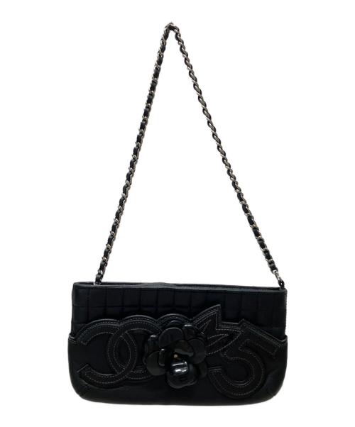 CHANEL（シャネル）CHANEL (シャネル) アイコンミニチェーンバッグ ブラックの古着・服飾アイテム