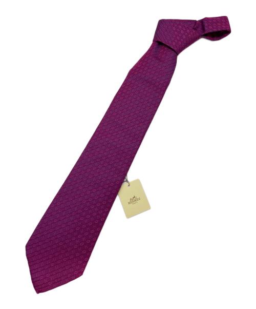 HERMES（エルメス）HERMES (エルメス) ネクタイ パープル サイズ:表記無しの古着・服飾アイテム