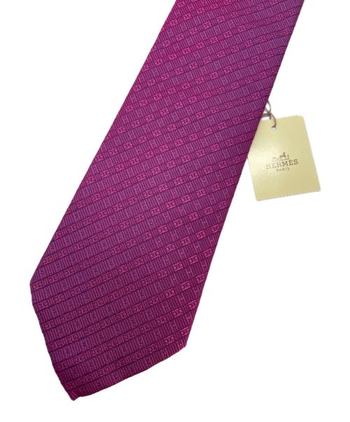 HERMES（エルメス）HERMES (エルメス) ネクタイ パープル サイズ:表記無しの古着・服飾アイテム