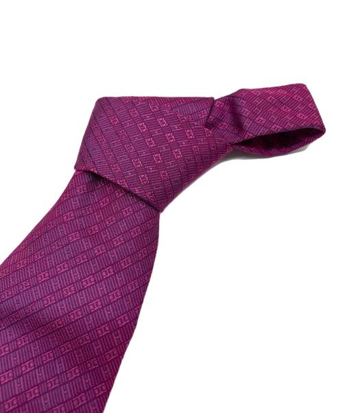 HERMES（エルメス）HERMES (エルメス) ネクタイ パープル サイズ:表記無しの古着・服飾アイテム