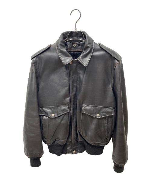 Schott（ショット）Schott (ショット) フライトレザージャケット ブラック サイズ:42の古着・服飾アイテム