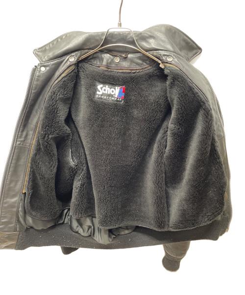 Schott（ショット）Schott (ショット) フライトレザージャケット ブラック サイズ:42の古着・服飾アイテム