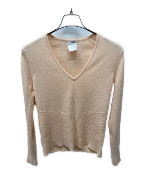 CHANEL（シャネル）CHANEL (シャネル) 薄手ニット ピンク サイズ:42の古着・服飾アイテム
