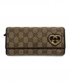 GUCCIグッチ）の古着「長財布」｜ベージュ