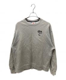NIKE×stussy（ナイキ×ステューシー）の古着「Fleece Crew Sweatshirt」｜グレー