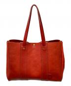 Herzヘルツ）の古着「レザートートバッグ」｜レッド