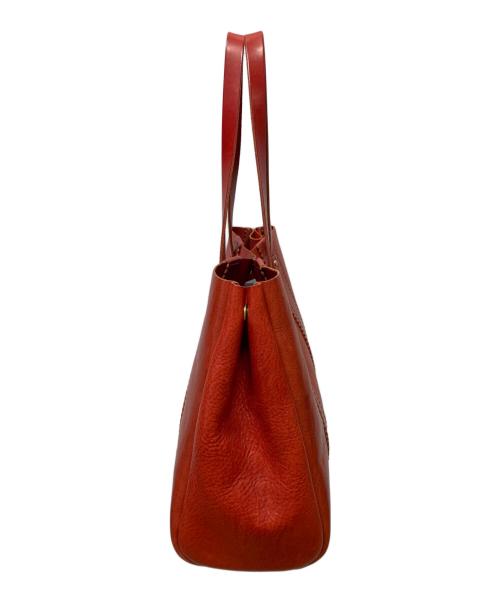 Herz（ヘルツ）Herz (ヘルツ) レザートートバッグ レッドの古着・服飾アイテム