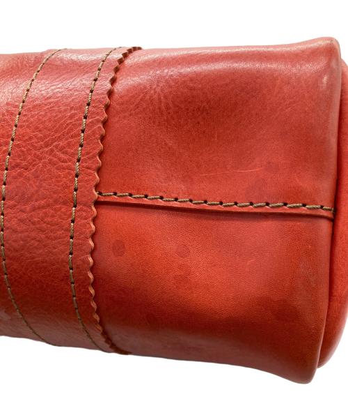 Herz（ヘルツ）Herz (ヘルツ) レザートートバッグ レッドの古着・服飾アイテム