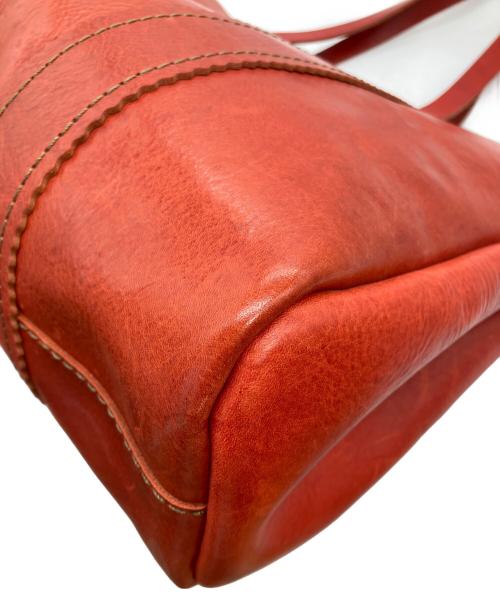 Herz（ヘルツ）Herz (ヘルツ) レザートートバッグ レッドの古着・服飾アイテム