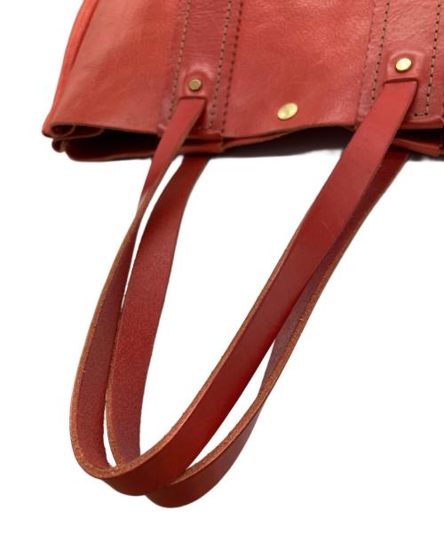 Herz（ヘルツ）Herz (ヘルツ) レザートートバッグ レッドの古着・服飾アイテム