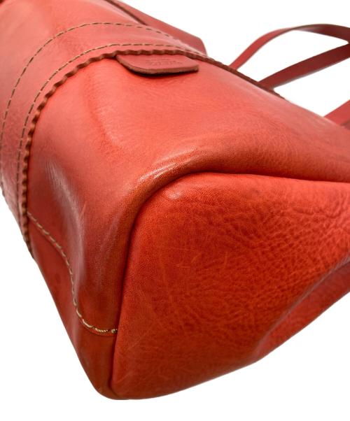 Herz（ヘルツ）Herz (ヘルツ) レザートートバッグ レッドの古着・服飾アイテム