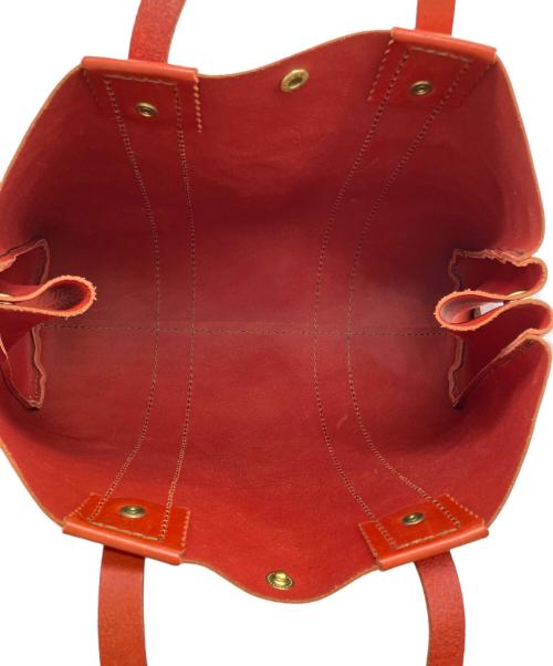 Herz（ヘルツ）Herz (ヘルツ) レザートートバッグ レッドの古着・服飾アイテム