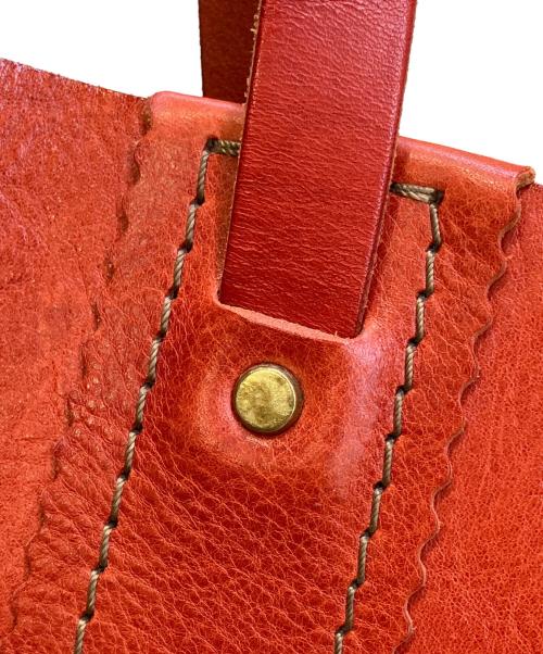 Herz（ヘルツ）Herz (ヘルツ) レザートートバッグ レッドの古着・服飾アイテム