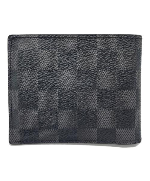 LOUIS VUITTON（ルイ ヴィトン）LOUIS VUITTON (ルイ ヴィトン) 2つ折り財布 ブラックの古着・服飾アイテム