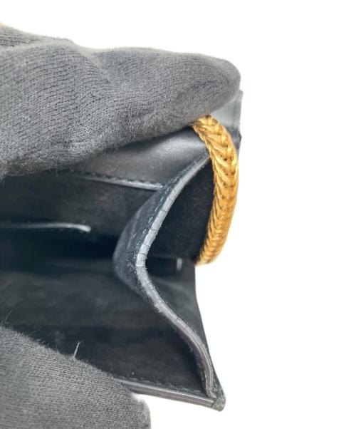 Saint Laurent Paris（サンローランパリ）Saint Laurent Paris (サンローランパリ) チェーンショルダーバッグ ブラック×ゴールド(色)の古着・服飾アイテム