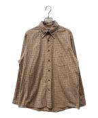 BURBERRY BLACK LABELバーバリーブラックレーベル）の古着「ノバチェック 長袖シャツ」｜ブラウン