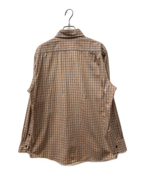 BURBERRY BLACK LABEL（バーバリーブラックレーベル）BURBERRY BLACK LABEL (バーバリーブラックレーベル) ノバチェック 長袖シャツ ブラウン サイズ:Mの古着・服飾アイテム