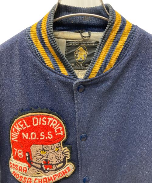 Golden Bear（ゴールデンベア）Golden Bear (ゴールデンベア) スタジャン ネイビー×ベージュ サイズ:不明の古着・服飾アイテム