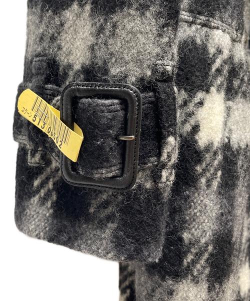 BURBERRY LONDON（バーバリーロンドン）BURBERRY LONDON (バーバリーロンドン) ウールコート ブラック×グレー サイズ:38の古着・服飾アイテム