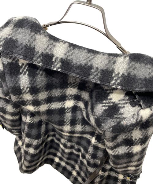 BURBERRY LONDON（バーバリーロンドン）BURBERRY LONDON (バーバリーロンドン) ウールコート ブラック×グレー サイズ:38の古着・服飾アイテム