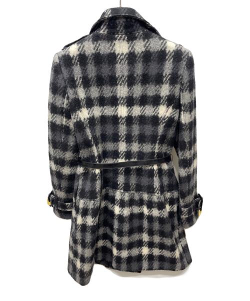 BURBERRY LONDON（バーバリーロンドン）BURBERRY LONDON (バーバリーロンドン) ウールコート ブラック×グレー サイズ:38の古着・服飾アイテム