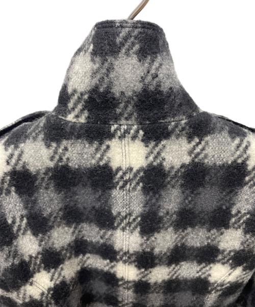 BURBERRY LONDON（バーバリーロンドン）BURBERRY LONDON (バーバリーロンドン) ウールコート ブラック×グレー サイズ:38の古着・服飾アイテム
