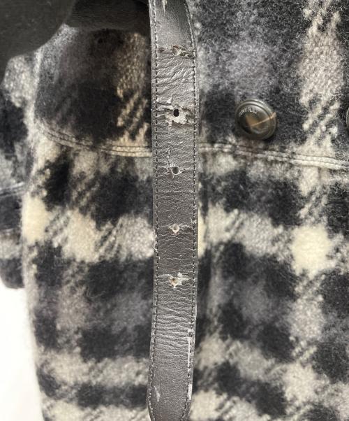 BURBERRY LONDON（バーバリーロンドン）BURBERRY LONDON (バーバリーロンドン) ウールコート ブラック×グレー サイズ:38の古着・服飾アイテム