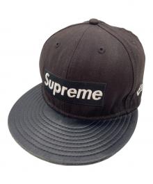 New Era×SUPREME（ニューエラ×シュプリーム）の古着「キャップ」｜ブラック