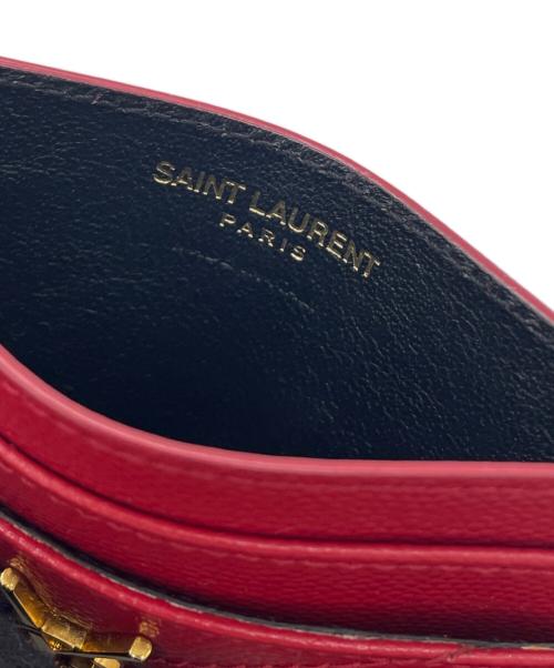 Yves Saint Laurent（イヴサンローラン）Yves Saint Laurent (イヴサンローラン) カードケース レッドの古着・服飾アイテム