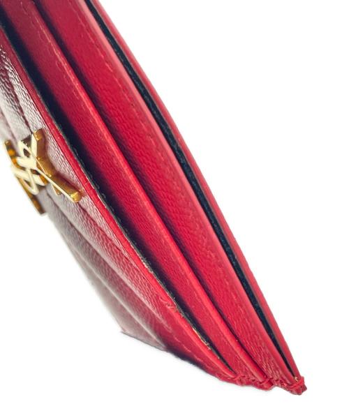 Yves Saint Laurent（イヴサンローラン）Yves Saint Laurent (イヴサンローラン) カードケース レッドの古着・服飾アイテム