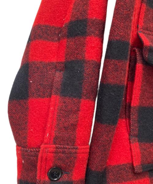 FILSON GARMENT（フィルソン ガーメント）FILSON GARMENT (フィルソン ガーメント) マッキーノジャケット レッド×ブラック サイズ:40の古着・服飾アイテム
