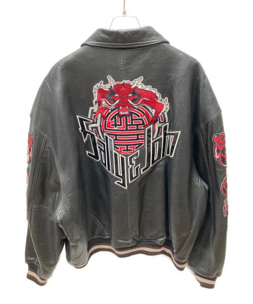 SALLY&JOHN（サリー&ジョン）SALLY&JOHN (サリー&ジョン) レザージャケット ブラック サイズ:5XLの古着・服飾アイテム