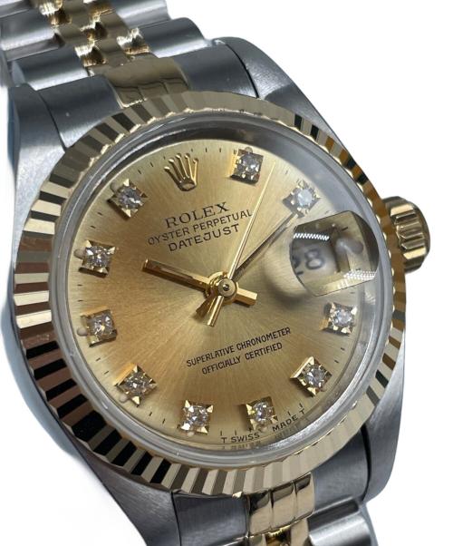 ROLEX（ロレックス）ROLEX (ロレックス) Datejust 26 デイトジャスト26 Ref.69173G シャンパンゴールド文字盤 シャンパン文字盤の古着・服飾アイテム
