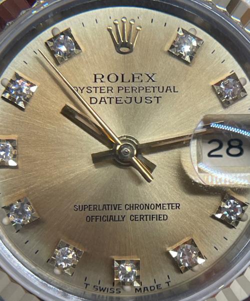 ROLEX（ロレックス）ROLEX (ロレックス) Datejust 26 デイトジャスト26 Ref.69173G シャンパンゴールド文字盤 シャンパン文字盤の古着・服飾アイテム