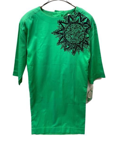 Christian Dior（クリスチャン ディオール）Christian Dior (クリスチャン ディオール) 長袖ワンピース グリーン サイズ:9号の古着・服飾アイテム