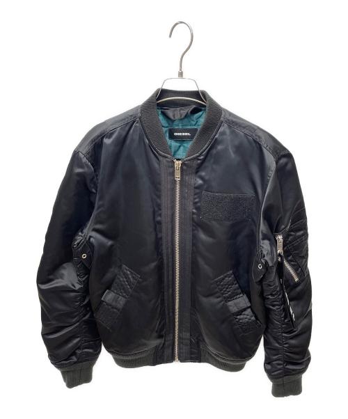 DIESEL（ディーゼル）DIESEL (ディーゼル) MA-1ジャケット ブラック サイズ:Sの古着・服飾アイテム