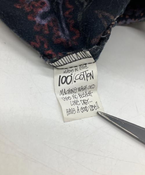 stussy（ステューシー）stussy (ステューシー) 長袖シャツ　80s USA製 ブラック サイズ:Mの古着・服飾アイテム