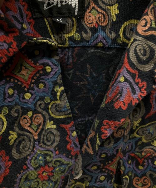 stussy（ステューシー）stussy (ステューシー) 長袖シャツ　80s USA製 ブラック サイズ:Mの古着・服飾アイテム