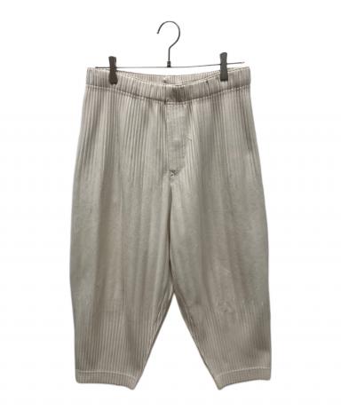 HOMME PLISSE オムプリッセ パンツ（その他） 2(M位) 茶x白等 【古着】【中古】 中古・古着通販】HOMME PLISSE ISSEY MIYAKE (オム プリッセ イッセイ