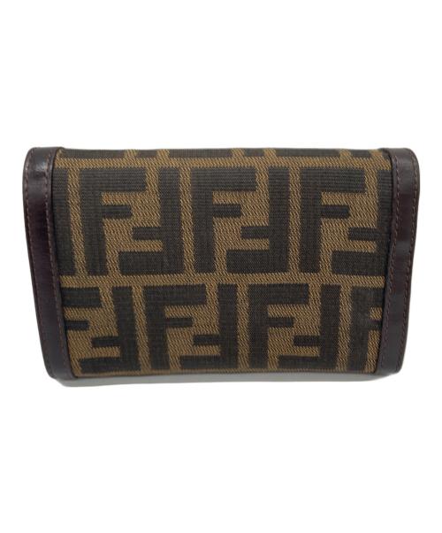 FENDI（フェンディ）FENDI (フェンディ) 2つ折り財布 ブラウンの古着・服飾アイテム