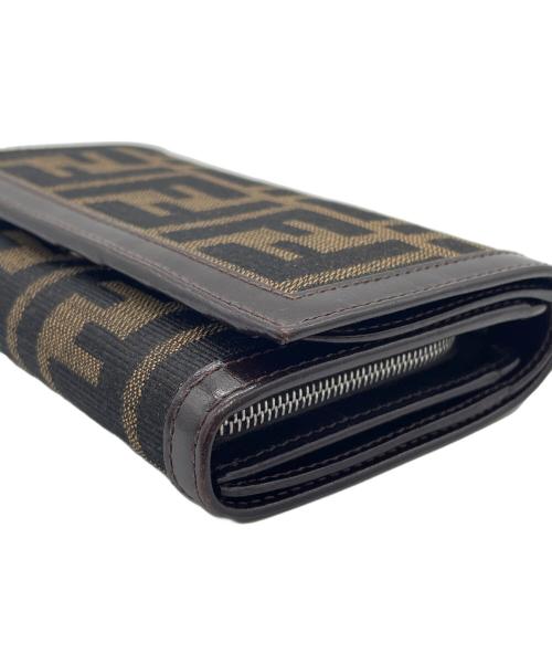 FENDI（フェンディ）FENDI (フェンディ) 2つ折り財布 ブラウンの古着・服飾アイテム