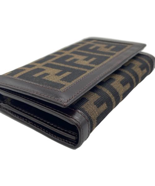 FENDI（フェンディ）FENDI (フェンディ) 2つ折り財布 ブラウンの古着・服飾アイテム