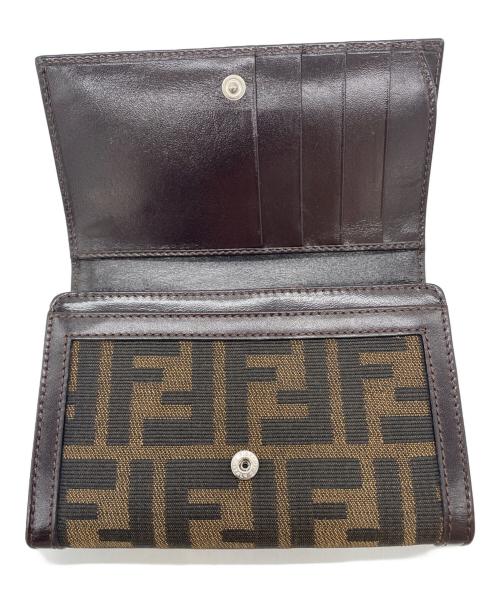 FENDI（フェンディ）FENDI (フェンディ) 2つ折り財布 ブラウンの古着・服飾アイテム