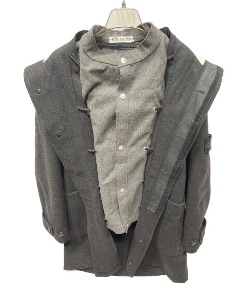STONE ISLAND（ストーンアイランド）STONE ISLAND (ストーンアイランド) ドッキングコート ブラック サイズ:Ｍの古着・服飾アイテム