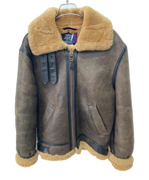 SCHOTT BROS.（ショット）SCHOTT BROS. (ショットブロス) B-3ムートンジャケット ブラウン サイズ:Sの古着・服飾アイテム